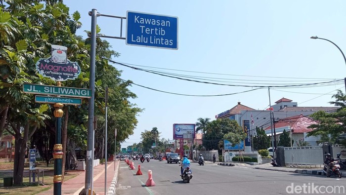 Jalan Siliwangi Kota Cirebon yang akan ditutup.
