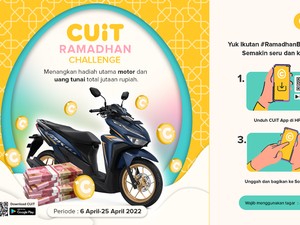 Bikin Konten di Aplikasi CUiT, Bisa Dapat Hadiah Honda Vario!