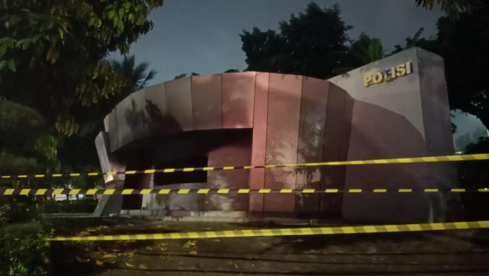 Kondisi Pospol Pejompongan Usai Dibakar OTK