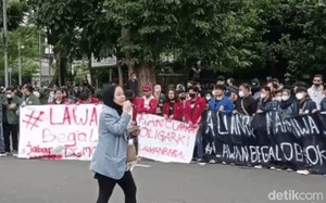 Mahasiswa Jabar Tolak Penundaan Pemilu dan Tagih Janji Jokowi