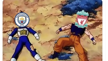 Bagaikan Bezita dan Goku berjuang sampai titik darah penghabisan. Foto: Twitter