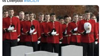 Berduka bagi mereka yang semalam tak sempat menyaksikan pertandingan seru City lawan Liverpool. Foto: Twitter