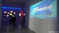 Suasana pameran Non Fungible Token (NFT) bertajuk Indo NFT Festiverse pertama di Yogyakarta.