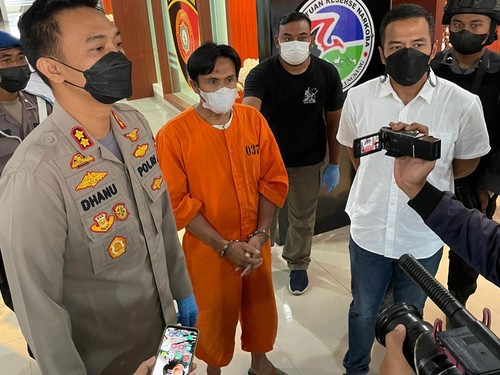 Terduga pelaku pemerkosa anak tiri di klungkung