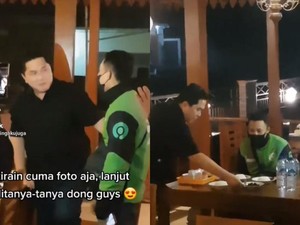 5 Kisah Manis Ojol Ditraktir Penumpang Rating Rendah hingga Erick Thohir