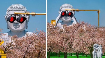 Meneropong. Foto: Reddit/PhotoshopBattles