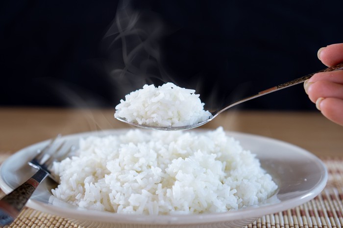 Nasi padang dan nasi putih