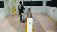 Begini ruang wudhu Masjid Asmaul Husna.