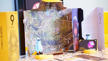 Ada peta di balik kertas pembungkus kotak kemasan. Foto: Adi Fida Rahman/detikINET