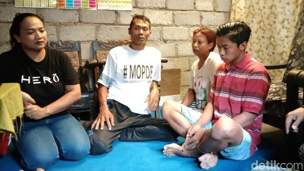 Seorang pemuda RF dikeroyok geng motor di Kota Batu.