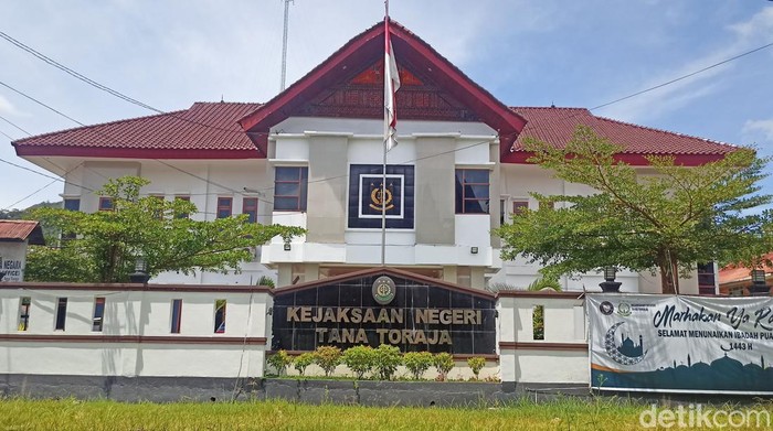Suasana kantor Kejaksaan Negeri (Kejari) Makale Kabupaten Tana Toraja Sulsel, Selasa (12/4/2022)
