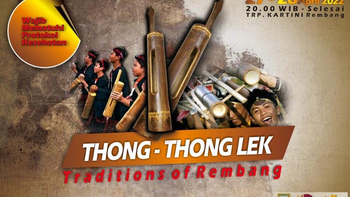 Tradisi Thong-thong Lek Rembang bakal digelar lagi setelah dua tahun vakum gegara pandemi COVID-19.