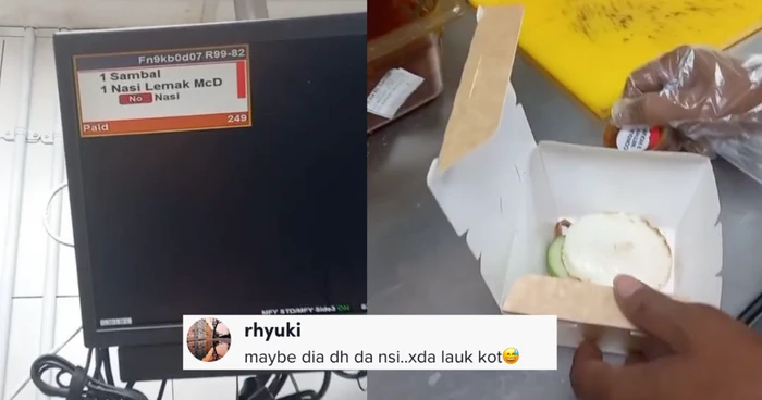 Bikin Pusing, Pembeli Ini Pesan Nasi Lemak Tanpa Nasi!