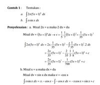 Integral Parsial: Rumus, Contoh Soal, Dan Kegunaannya