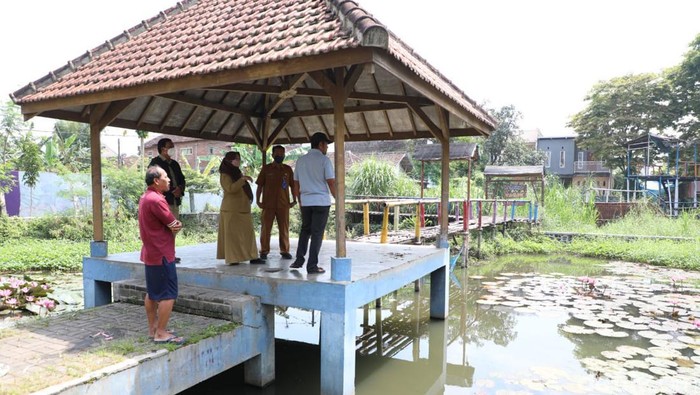 Kolam yang rencananya disulap jadi bozem atau kolam buatan