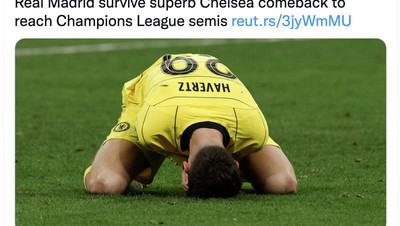 Chelsea Vs Real Madrid Benar-benar Gila, Ini Reaksi Netizen