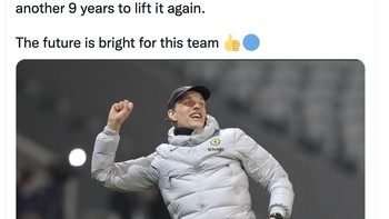 Menurut netizen ini, masa depan Chelsea tetap akan cerah di bawah Thomas Tuchel. Foto: Twitter