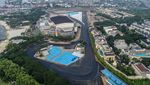 Penampakan Aspal Sirkuit Formula E Jakarta