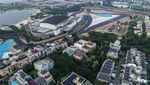 Penampakan Aspal Sirkuit Formula E Jakarta