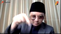 Video lengkapnya yang berdurasi 1 jam 19 menit diunggah di akun YouTube Paytren Official. Aksi Yusuf Mansur marah-marah itu dimulai dari sekitar menit ke-31. Foto: (Screenshot YouTube PayTren Official)