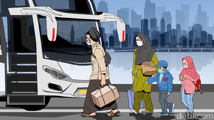ilustrasi mudik