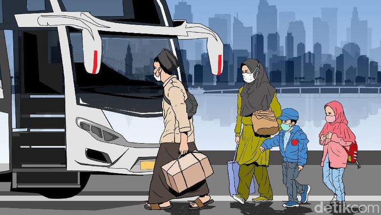 SKB Cuti Bersama Lebaran 2022, Wajib Cek Sebelum Atur Jadwal Mudik ilustrasi mudik