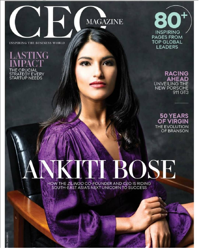 Ankiti Bose merupakan co founder dan CEO Zilingo. Lahir tahun 1992, Ankiti meraih sukses di usia muda. Dia masuk dalam daftar Forbes Asia 30 Under 30 pada 2018 dan daftar Fortunes 40 Under 40 pada 2019. Foto: Dok. Instagram