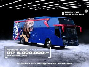 Seru Nih! Ada Lomba Desain untuk Rebranding Bus Arema FC