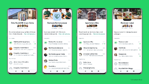 WhatsApp umumkan fitur Komunitas dan empat fitur lainnya untuk memberikan pengalaman chatting yang lebih baik