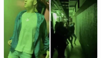 Meme Phil Foden dikeroyok oleh para pemain Atletico. Foto: Twitter