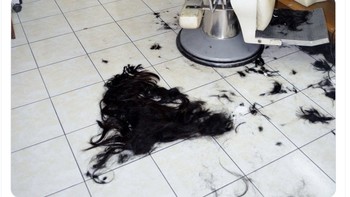 Meme rambut para pemain rontok usai saling berkelahi. Foto: Twitter
