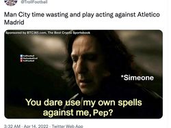 Meme Kocak Rusuhnya Atletico Madrid Lawan Manchester City