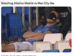 Meme Kocak Rusuhnya Atletico Madrid Lawan Manchester City