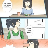 Momen seperti ini nggak akan jadi masalah bagi atlet makan cepat. Walaupun waktu sahur sudah tinggal dikit tapi tetap bisa makan kenyang. Kalau kamu tim makan cepat atau lama nih? Foto: 1cak.com