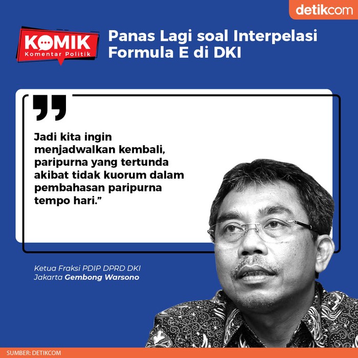 Panas Lagi soal Interpelasi Formula E di DKI (Tim Infografis detikcom) Panas Lagi soal Interpelasi Formula E di DKI (Tim Infografis detikcom)