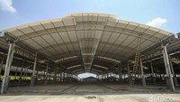 Pasar Induk Cibitung di Kabupaten Bekasi, Jawa Barat, tengah direvitalisasi.
