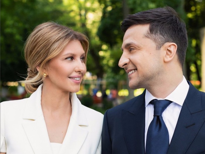 Presiden Volodymyr Zelensky dan Olena Zelenska