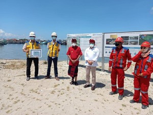 Progres Pengembangan Pelabuhan Benoa Bali Capai 73,7%