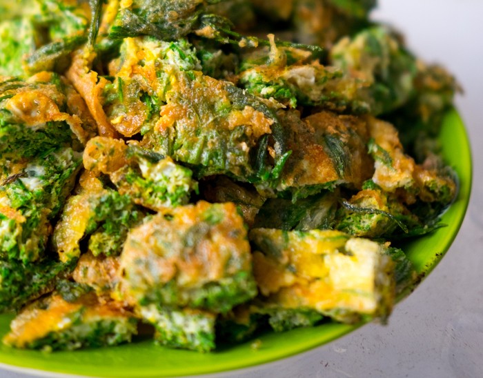 Resep Telur Dadar Bayam Keju