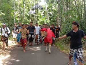 Mejaga-jaga , Tradisi Menetralisir Roh Jahat di Karangasem