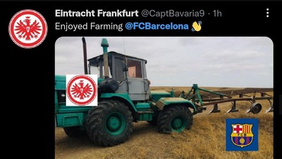 Meme Barcelona Keok dari Liga Europa, Maguire Dibawa-bawa