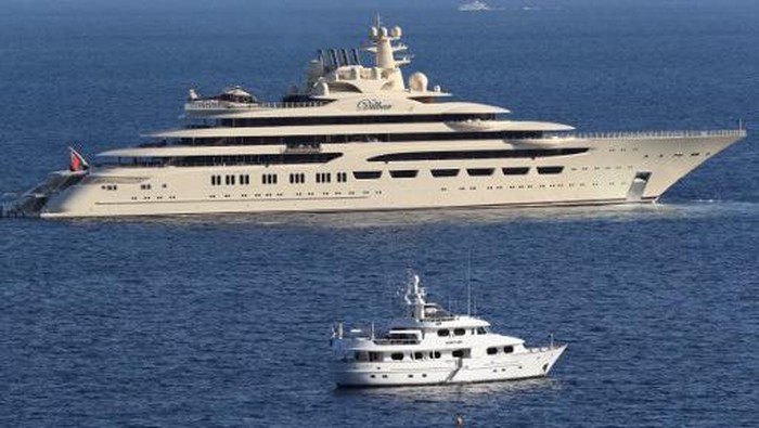 The luxury superyacht 