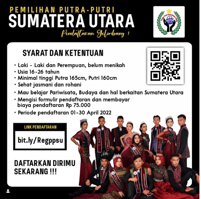 Pendaftaran Putra Putri Sumut