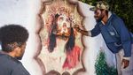 Sambut Paskah, Umat Kristiani Dekorasi Taman di Papua
