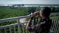 Sandiaga mengungkapkan dari atas menara ini masyarakat dapat melihat pemandangan Selat Malaka.