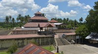 Masjid Tuha Indra Puri, Desa Keude, Kecamatan Indrapuri, Aceh Besar, Aceh, dahulu merupakan sebuah candi Hindu-Buddha yang akhirnya dijadikan Masjid tahun 1618 Masehi pada masa kerajaan Sultan Iskandar Muda. ANTARA FOTO/Ampelsa.