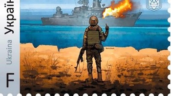 Propaganda Ukraina di media sosial yang menggambarkan bagaimana Neptunus menghancurkan kapal Rusia. Foto: Ukraine Navy