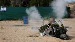 Aksi Militan Palestina Saat Latihan Militer Anti-Israel di Gaza