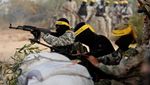 Aksi Militan Palestina Saat Latihan Militer Anti-Israel di Gaza