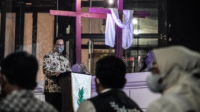 Anies Baswedan hadiri GPIB Immanuel dini hari tadi